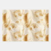 Südwest Western Gold White Cowhid Geschenkpapier Set (Vorderseite 2)