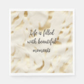 Südwest Western Gold White Cowhid Serviette (Vorderseite)