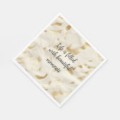 Südwest Western Gold White Cowhid Serviette (Ecke)