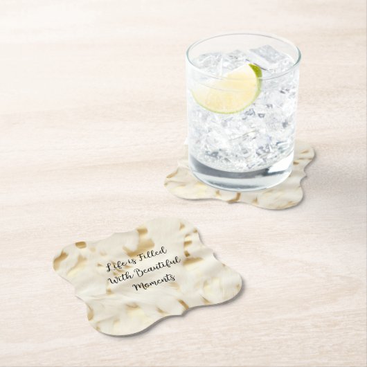 Südwest Western Gold White Cowhid Untersetzer (Vor Ort)