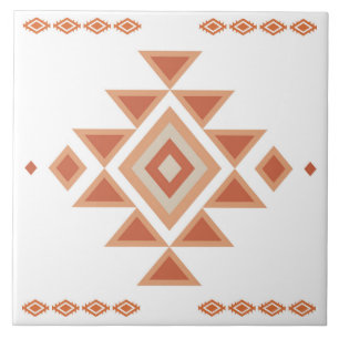Südwest-White Native und Desert Orange Fliese