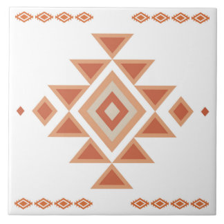 Südwest-White Native und Desert Orange Fliese