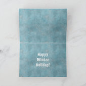 Südwest Winter Deer Blue Holiday Gruß Karte (Innenseite)