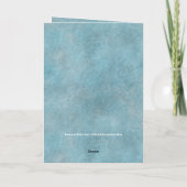 Südwest Winter Dez Blue Holiday Grußkarte Karte (Rückseite)