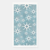 Südwest-Winter-Geometrie-Schneeflocken-Muster Serviette (Vorderseite)