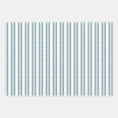 Südwest Winter Schneeflocken & Pine Trees Blau Geschenkpapier Set (Vorderseite 3)