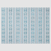 Südwest Winter Schneeflocken & Pine Trees Blau Seidenpapier (Vorderseite)