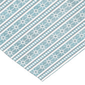 Südwest Winter Schneeflocken Pinien Streifen blau Kurzer Tischläufer (Ecke)