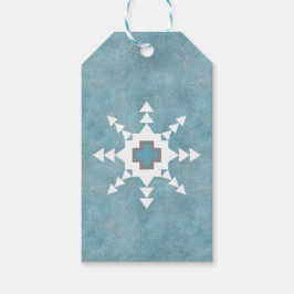 Südwest Winter Snowflake Blau und Weiß Geschenkanhänger