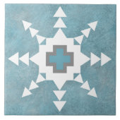 Südwest Winter Snowflake Fliese (Vorderseite)