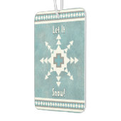 Südwest Winter Snowflake Pine Trees Personalisiert Autolufterfrischer (Links)