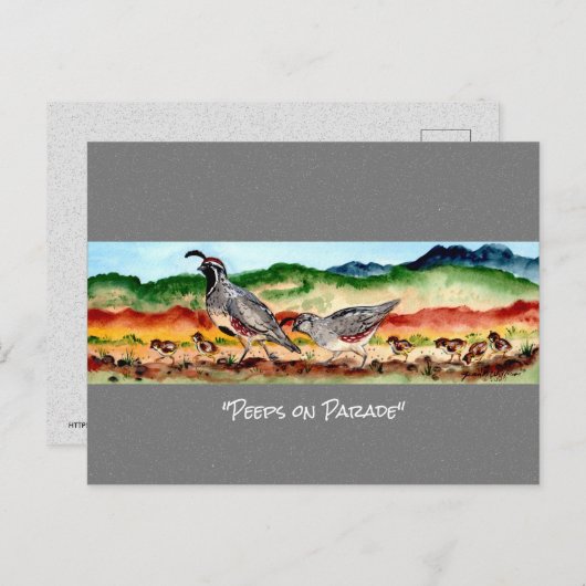 Südwest Wüste Unique Watercolor Postkarte (Vorne/Hinten)