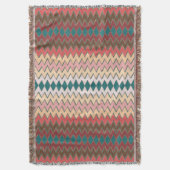 Südwest Zickzack Zigzag Throw Blanket Decke (Vorderseite Vertikal)