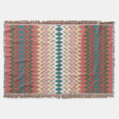 Südwest Zickzack Zigzag Throw Blanket Decke (Vorderseite)