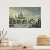 Südwestansicht der Kathedrale St. Pauls Poster (Küche)