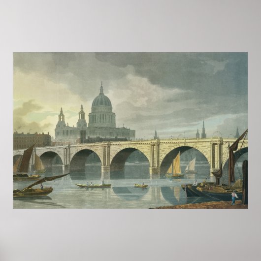 Südwestansicht der Kathedrale St. Pauls Poster (Vorne)