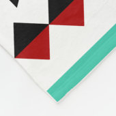 Südwestaztekischer Ureinwohner-Stammes- Entwurf Fleecedecke (Ecke)