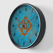 Südwestberge Gipfel Türkis Alter Westen Gerahmt Uhr (Winkel)