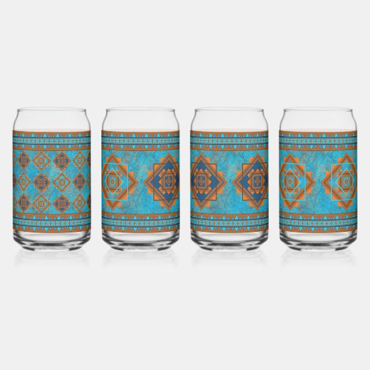 Südwestberge Gipfel Türkis Assorted Set Dosenglas (Hinten)