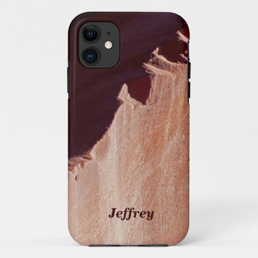 Südwestbraun, Rosa und Tan mit Namen Case-Mate iPhone Hülle (Rückseite)