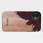 Südwestbraun, Rosa und Tan mit Namen Case-Mate iPhone Hülle (Rückseite (Horizontal))