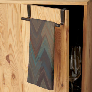 Südwestbraun Zickzack Geschirrtuch