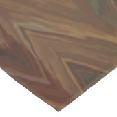 Südwestbraun Zickzack Tischdecke (Schrägansicht)