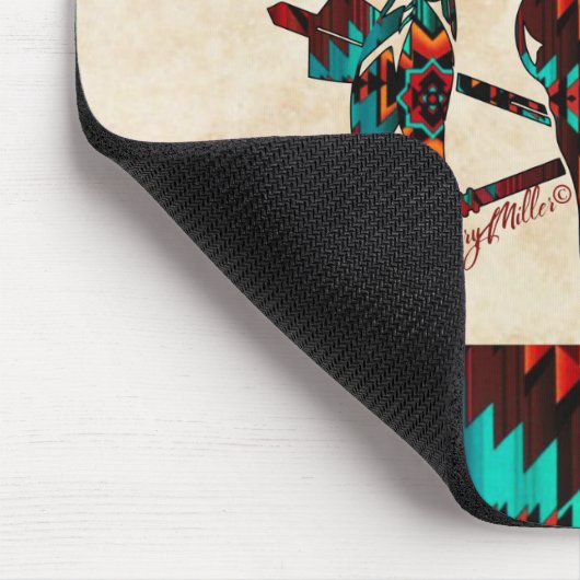 SÜDWESTBUFALSCH UND PFEILER MOUSEPAD (Ecke)