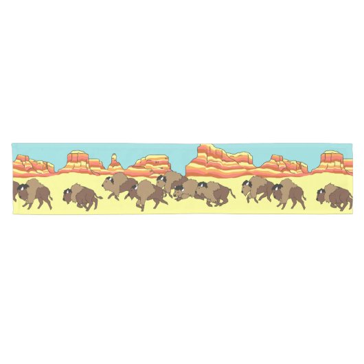 Südwestbüffel Kurzer Tischläufer (Horizontal)