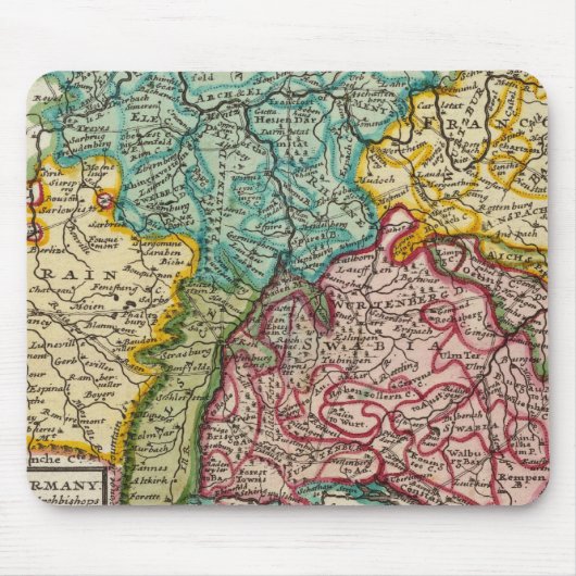 Südwestdeutschland Mousepad (Vorne)