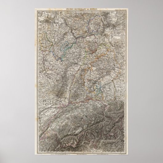 Südwestdeutschland Poster (Vorne)