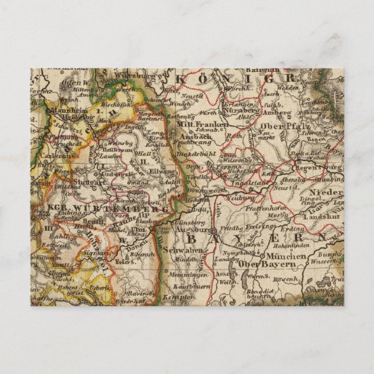 Südwestdeutschland Postkarte (Vorderseite)
