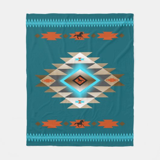 Südwesten 3 - Größe und Farbe ändern Fleecedecke (Vorderseite)