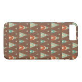 SüdwestenGeo Schritt| aquamarines Teepee-Muster Case-Mate iPhone Hülle (Rückseite (Horizontal))