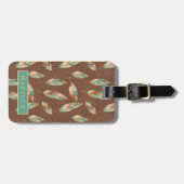 Südwestfeder-Muster SüdwestGeo-Schritt-| Gepäckanhänger (Vorderseite horizontal)