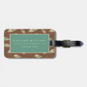 Südwestfeder-Muster SüdwestGeo-Schritt-| Gepäckanhänger (Rückseite horizontal)