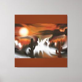 Südwestfeuer und Abstrakte Eiskunst Leinwanddruck