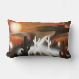 Südwestfeuer und Abstrakte Eiskunst Lendenkissen