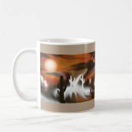 Südwestfeuer und Abstrakte Eiskunst Zweifarbige Tasse