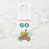 Südwestfloraler Flair Flaschenanhänger (Vorderseite)