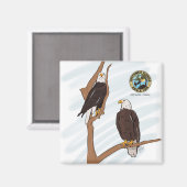 Südwestflorida Eagle Cam Magnet (Vorderseite/Rückseite)