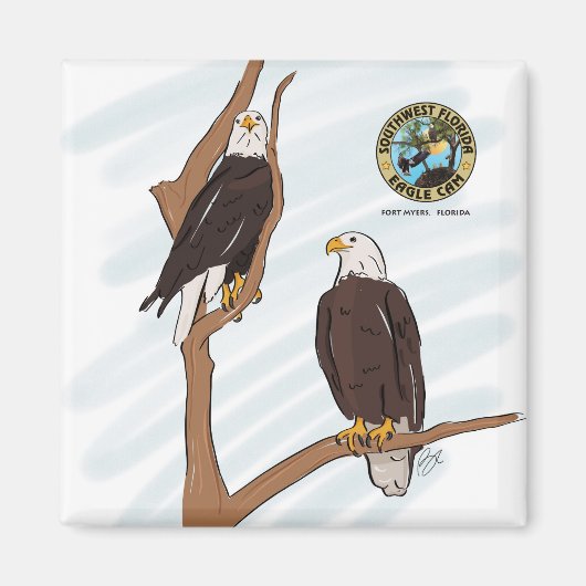Südwestflorida Eagle Cam Magnet (Vorne)