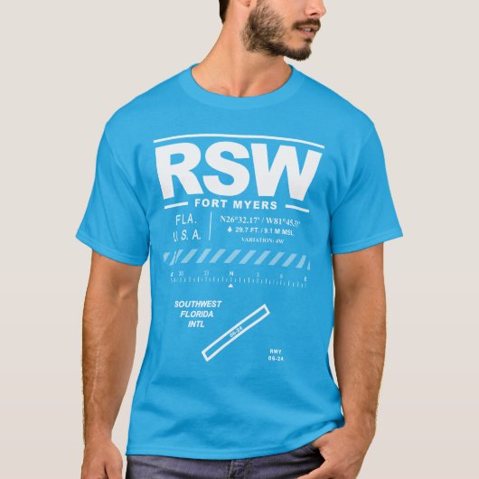 Südwestflorida Int'l Airport RSW T - Shirt (Vorderseite)