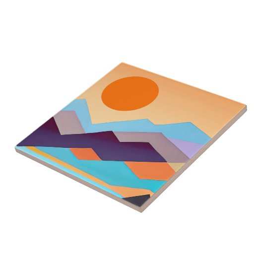 Südwestgebirge Geometrisch Abstrakt Fliese (Seite)