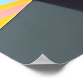 Südwestgebirge Geometrisch Abstrakt Poster (Ecke)