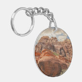 Südwestgebirgslandschaft Akryllischer Schlüsselanh Schlüsselanhänger (Vorderseite links)