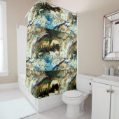 Südwestgebürtige Felsenkunst Duschvorhang (Beispiel)