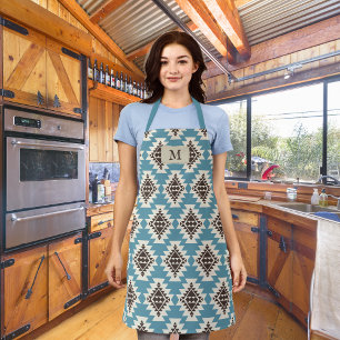 Südwestgeist - Indianerisch - Mit Monogramm Schürze