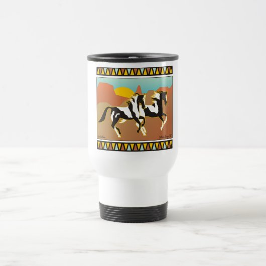 Südwestgeist-Reiterreise-Tasse Reisebecher (Mittel)