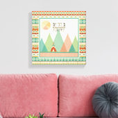 Südwestgeo II| Wild und frei sein Leinwanddruck (Insitu (Wohnzimmer))